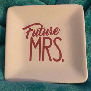 Ceramic Trinket Tray “Future Mrs”